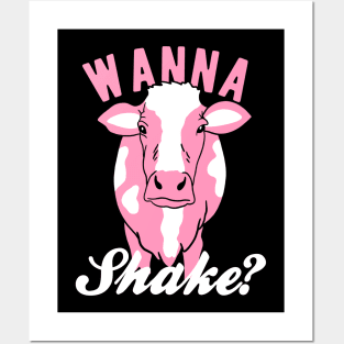 Strawberry Cow - Wanna Shake Posters and Art